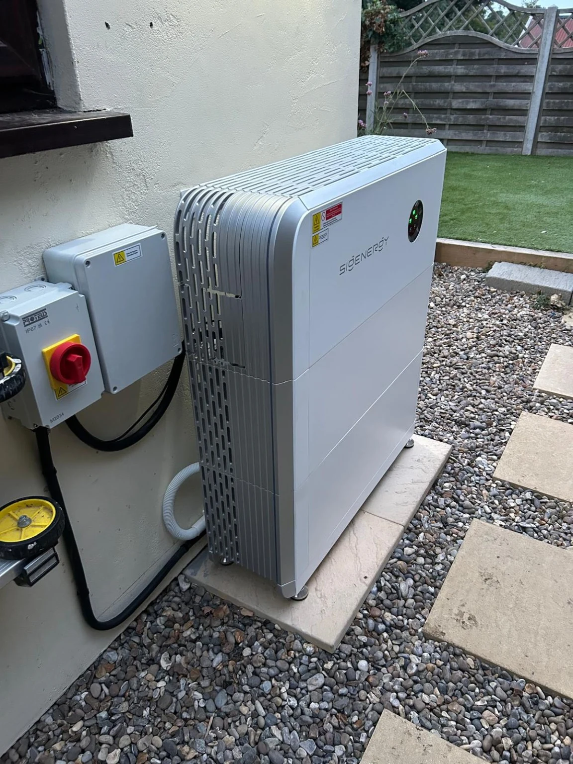 Installed Sigenergy battery storage and isolation equipment